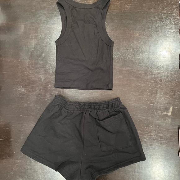 PHI SIG Black Women's Tank and Shorts Set - Picture 2 of 5